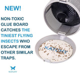 Indoor Insect Trap: Bug, Fruit Fly, Gnat, Mosquito Killer - UV Light, Fan, Sticky Glue Boards Trap, White