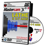 Mastercam X8-X9 LATHE & C-Y AXIS Video Tutorial HD DVD
