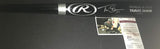 Travis Shaw Milwaukee Brewers Autographed Signed Black Baseball Bat JSA WITNESS COA
