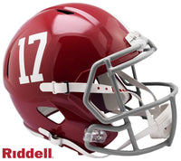 Alabama Crimson Tide #17 Riddell Full Size Speed Deluxe Replica Football Helmet - New in Riddell Box