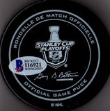 Beckett-BAS Patrick Sharp "GOAL" 2015 Stanley Cup Real Game 5 Puck Autographed Signed Chicago Blackhawks