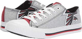 NFL Womens Ladies Glitter Low Top Canvas Sneaker Shoes ATLANTA FALCONS