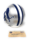 Barry Sanders Detriot Lions Signed Autograph Mini Helmet Steiner Sports Certified