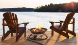 Firebowl 863 Cypress Outdoor Portable Propane Gas Fire Pit with Cover & Carry Kit