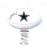 Troy Aikman Dallas Cowboys Signed Autograph Embroidered Logo Football Aikman GTSM