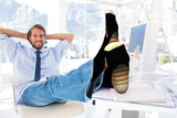 Compression Socks for Men & Women 20-30 mmHg - Athletic Fit-(1 Pair) Black & Beige
