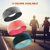3 Pack Workout Headbands for Women - Sweat Wicking Hair Bands