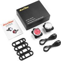 USB Rechargeable Bike Light Set,Super Bright Front Headlight and Free Rear LED Bicycle Light