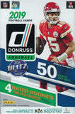 2019 Donruss Football Unopened Hanger Box with 60 Cards including 4 Rookies, 4 Hanger EXCLUSIVE GREEN