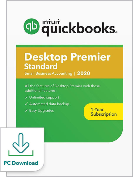 QuickBooks Desktop Premier Standard 2020 Accounting Software for Small Business [PC Download]