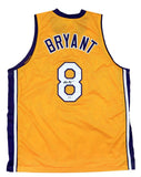 Kobe Bryant Signed Custom Yellow Basketball Jersey PSA/DNA
