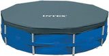 Intex Round Metal Frame Pool Cover, Blue, 10 ft