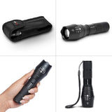 LED Tactical Flashlight S1000 [2 PACK] - High Lumen, Zoomable, 5 Modes