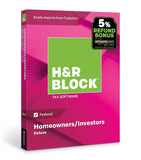 H&R Block Tax Software Deluxe 2018 (Federal Only) with 5% Refund Bonus Offer [Amazon Exclusive] [PC/Mac Disc]
