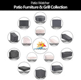 4 Feet Log Rack Cover Heavy Duty Waterproof Patio Firewood Rack Cover (Grey)