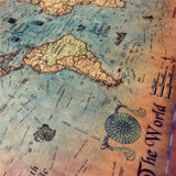 Ancient Map of The World Antique Style Map Mural Giant Poster