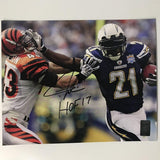 Autographed/Signed LaDainian Tomlinson HOF 17 San Diego Chargers 8x10 Football Photo GTSM COA Holo Only