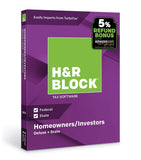 H&R Block Tax Software Deluxe + State 2018 with 5% Refund Bonus Offer [Amazon Exclusive] [PC/Mac Disc]