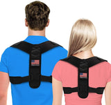 Posture Corrector For Men And Women - USA Designed Adjustable Upper Back Brace