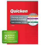 Quicken Home & Business 2019 Personal Finance & Small Business Software [PC Disc] 1-Year Subscription + 2 Bonus Months [Amazon Exclusive]