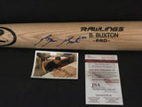 Byron Buxton Minnesota Twins Autographed Signed Blonde Baseball Bat JSA WITNESS COA