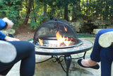 Catalina Creations 24" Heavy Duty Fire Pit, Easy Access, Hinged, Spark Screen