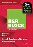 H&R Block Tax Software Premium & Business 2018 with 5% Refund Bonus Offer [Amazon Exclusive] [PC Download]