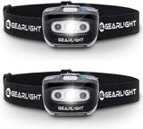 LED Headlamp Flashlight S500 [2 PACK] - Running, Camping, and Outdoor Headlamps