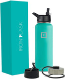 Sports Water Bottle - 18oz, 22oz, 32oz, 40oz, or 64oz, 3 Lids