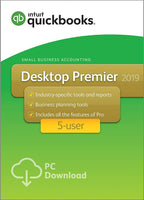QuickBooks Desktop Premier 2019, 5 User [PC Download][Old Version]