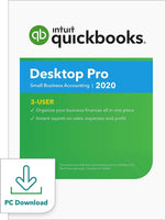 QuickBooks Desktop Pro 2020 Accounting Software for Small Business - 3 User [PC Download]