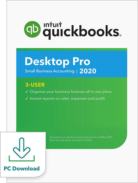 QuickBooks Desktop Pro 2020 Accounting Software for Small Business - 3 User [PC Download]