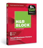 H&R Block Tax Software Premium & Business 2018 with 5% Refund Bonus Offer [Amazon Exclusive] [PC Disc]