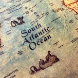 Ancient Map of The World Antique Style Map Mural Giant Poster