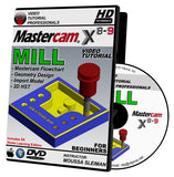 Mastercam X8-X9 MILL 3-AXIS Beginner's Edition Video Tutorial HD DVD