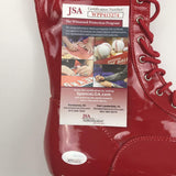 Autographed/Signed Ric Flair Red WWE WWF Wrestling Boot/Shoe JSA COA Auto