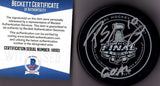 Beckett-BAS Patrick Sharp "GOAL" 2015 Stanley Cup Real Game 5 Puck Autographed Signed Chicago Blackhawks