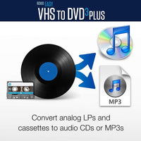 Easy VHS to DVD 3 Plus - Video to DVD Converter with 2 Extra DVDs