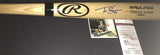 Travis Shaw Milwaukee Brewers Autographed Signed Blonde Baseball Bat JSA WITNESS COA