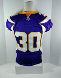 2011 Minnesota Vikings Mistral Raymond #30 Game Issued Purple Jersey - Unsigned NFL Game Used Jerseys