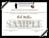 Los Angeles Kings Bob Miller Autographed Hand Signed Logo Ice Hockey Stick Blade with Exact Proof Photo of Signing and COA