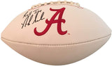 Nick Saban Autographed Alabama Crimson Tide Signed Logo Football ROLL TIDE PSA DNA COA