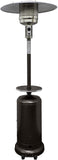 Propane Patio Heater w/Wheels, 48,000 BTU w/Table and 33" Heat Shield, Tall, Hammered Bronze