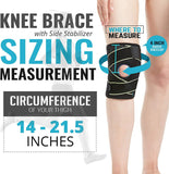 Knee Brace with Side Stabilizers & Patella Gel Pads for Knee Support