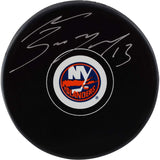 Mathew Barzal New York Islanders Autographed Hockey Puck - Fanatics Authentic Certified - Autographed NHL Pucks