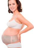 AZMED Maternity Belt, Breathable Abdominal Binder, Back Support, One Size, Beige