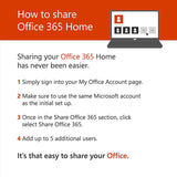 Microsoft Office 365 Home | 12-month subscription, up to 6 people, PC/Mac Download