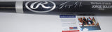 Jorge Soler Kansas City Royals Cubs PSA DNA In the Presence COA Signed Full Size Black