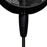 Outdoor Misting Fan Oscillating Pedestal Fan with Three Gentle Mist Nozzles, AF-520B, Black