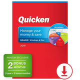 Quicken Deluxe 2019 Personal Finance & Budgeting Software [PC/Mac Download] 1-Year Subscription + 2 Bonus Months [Amazon Exclusive]